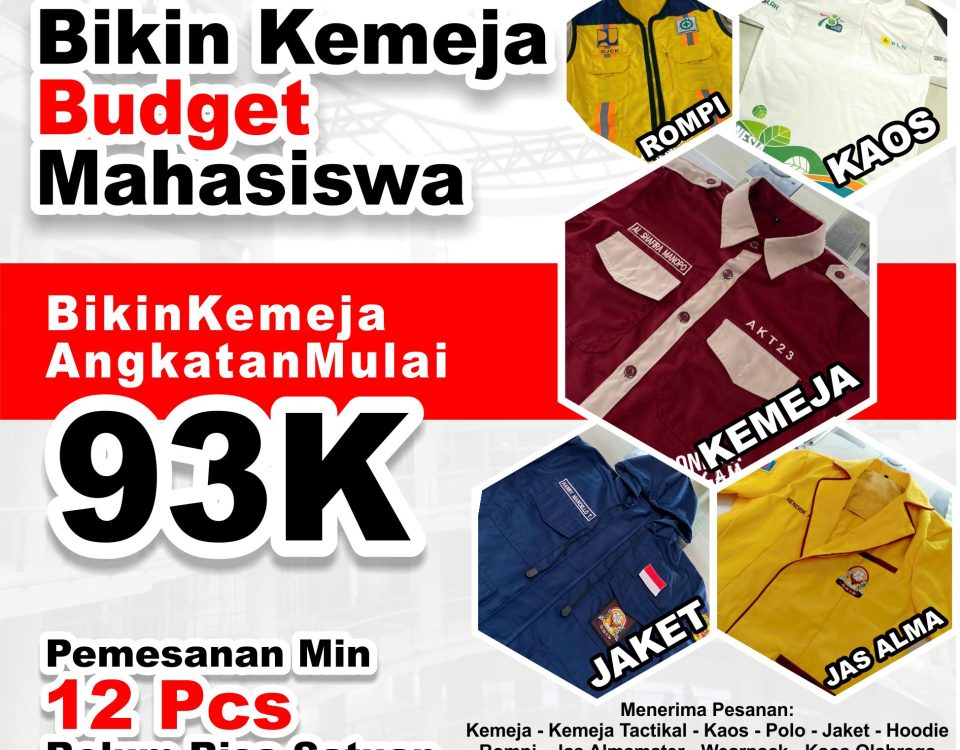 ikaln promosi membuat kemeja y=untuk mahasiswa
