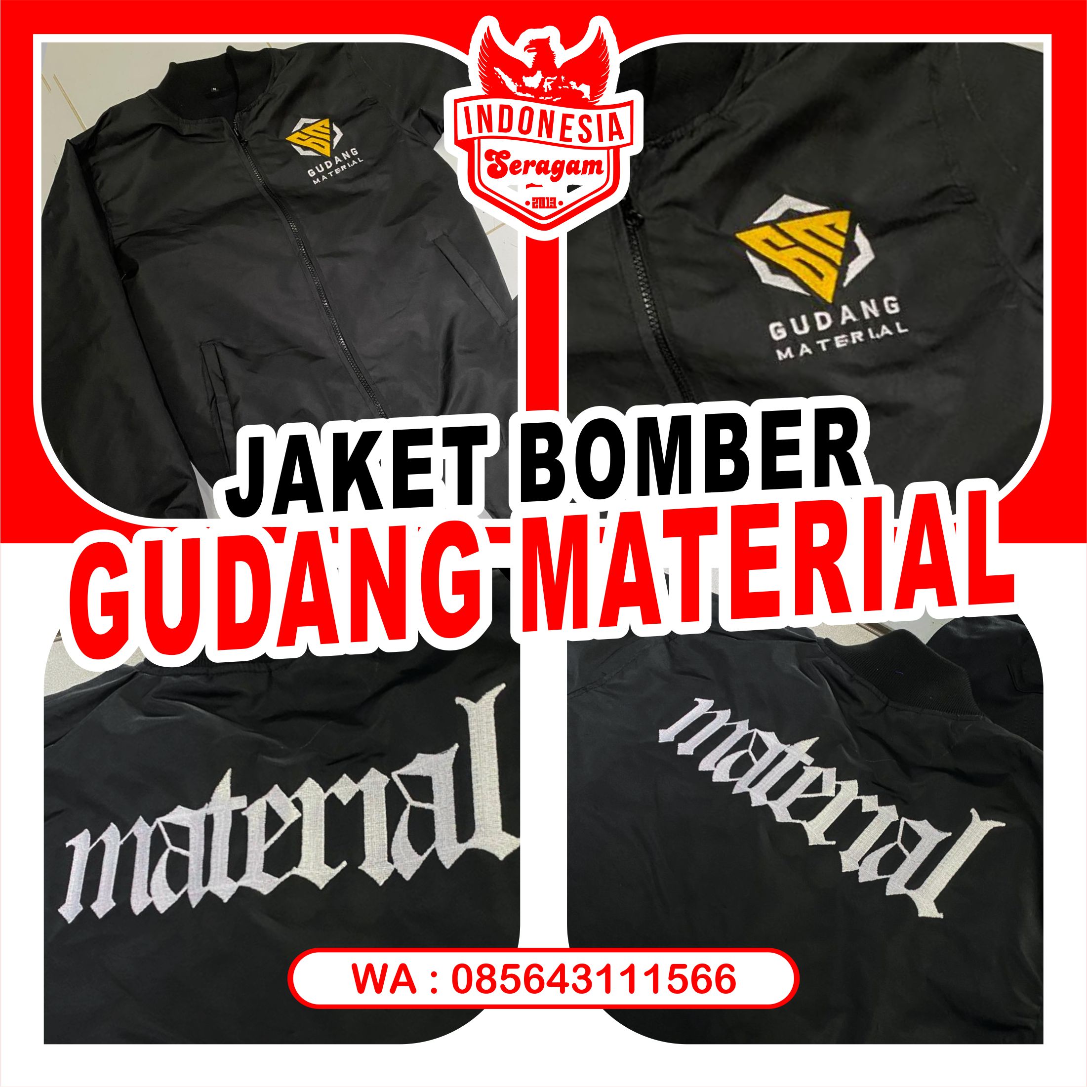 Jaket Bomber Gudang Material