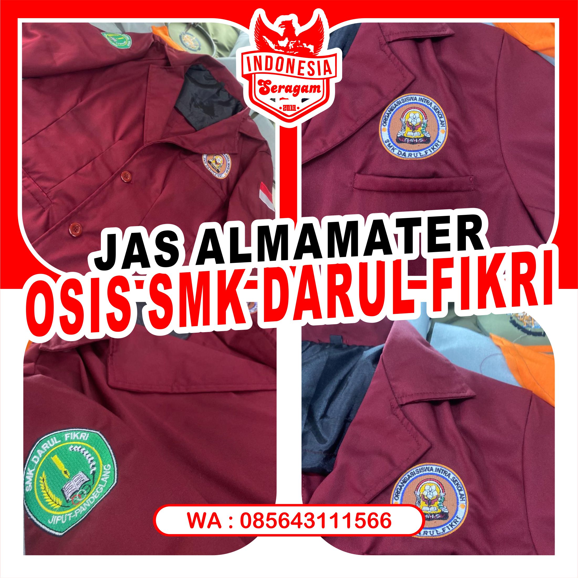 Jas Almamater Organisasi Siswa Intra Sekolah OSIS Sekolah Menengah Kejuruan SMK Darul Fikri Pandeglang Banten