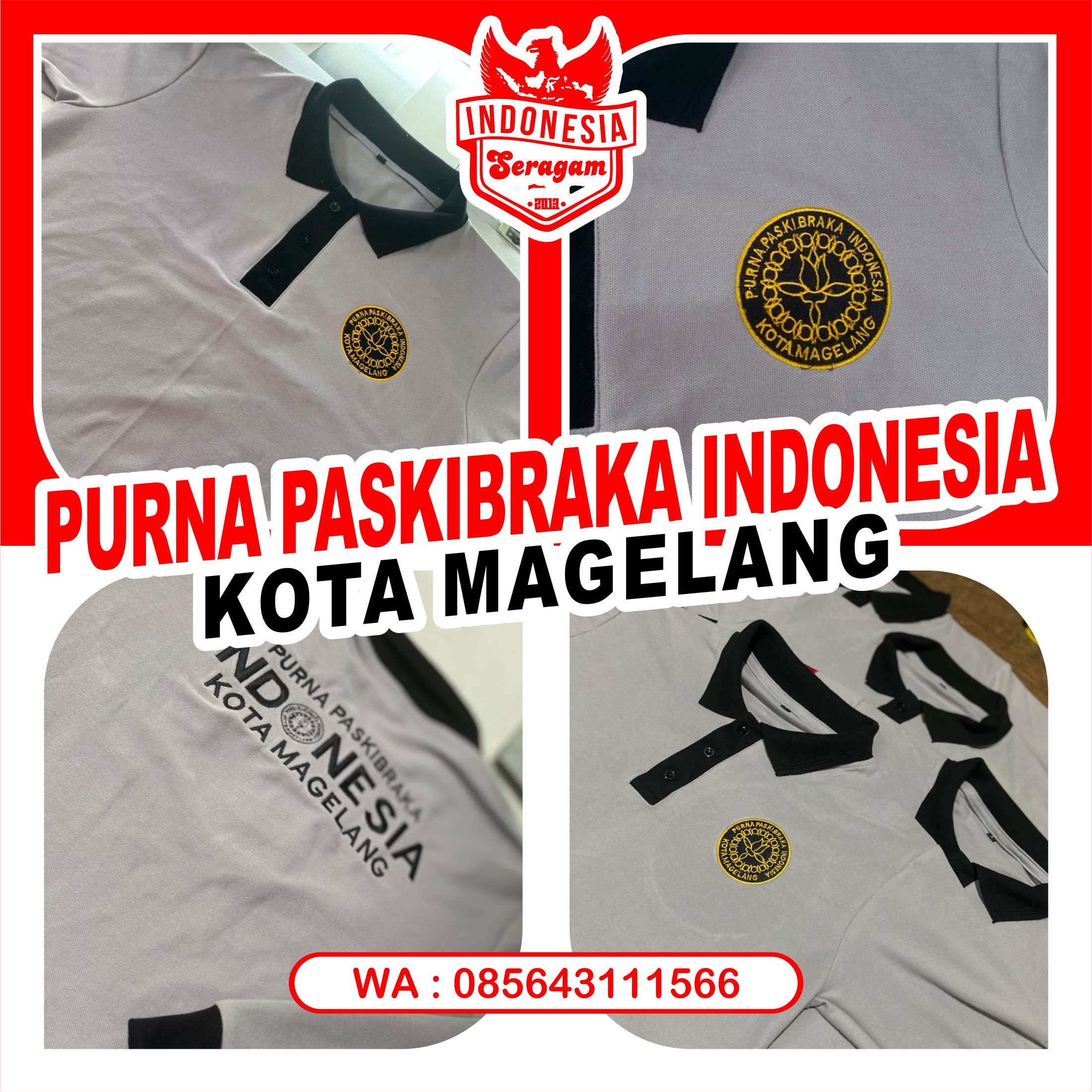 Kaos Polo Purna Paskibraka Indonesia Kota Magelang