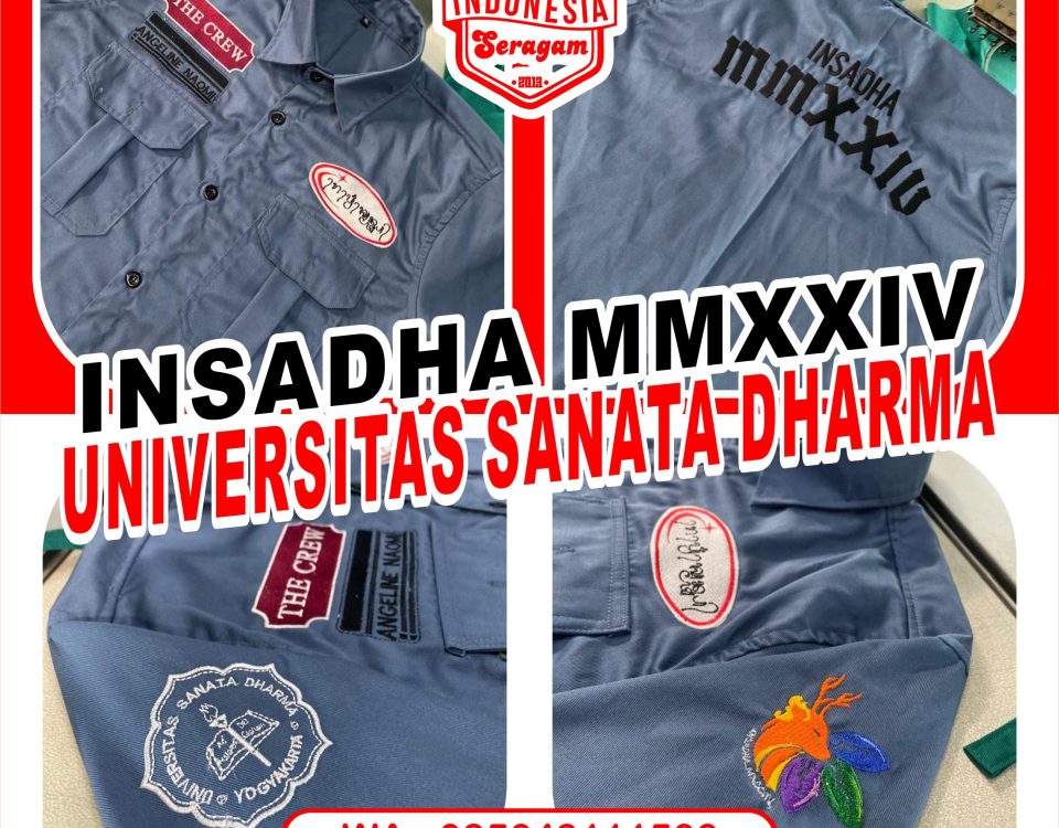 Seragam Kemeja Korsa PDH PDL Inisiasi Sanata Dharma INSADHA MMXXIV Universitas Sanata Dharma Yogyakarta