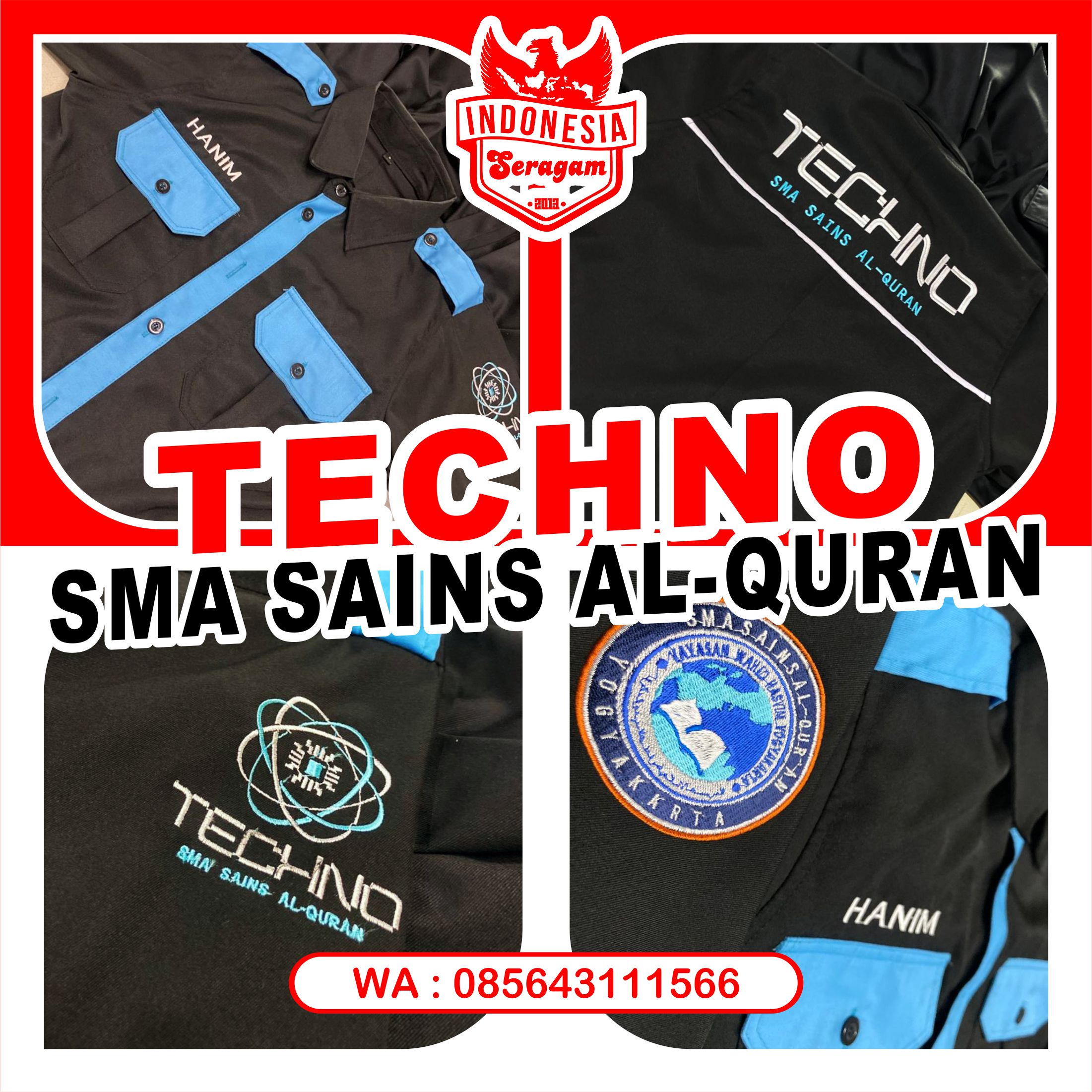 Seragam Kemeja Korsa TECHNO Sekolah Menengah Atas SMA Sains Al-Qur'an Yayasan Wahid Hasyim Yogyakarta