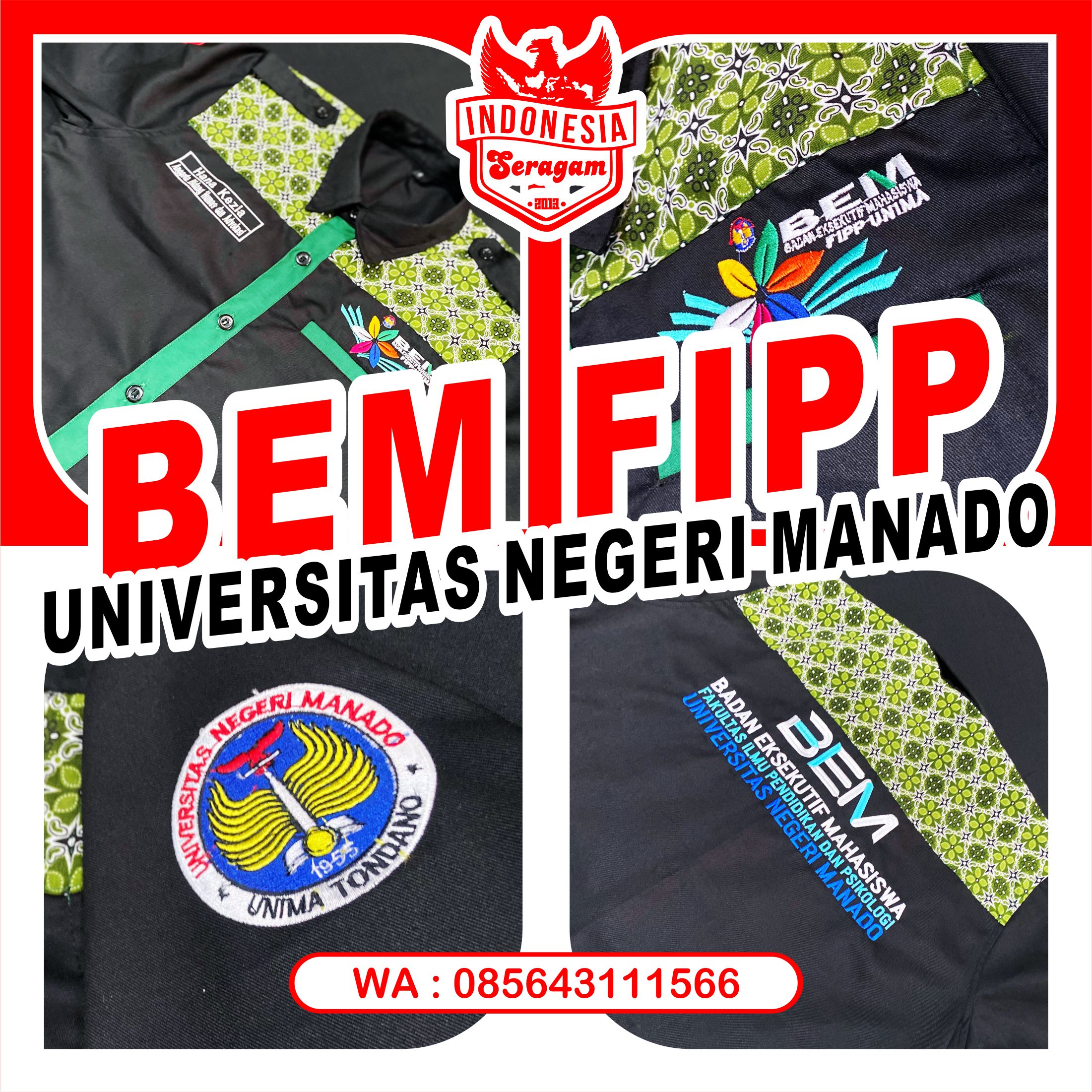 Seragam Kemeja Korsa Custom Worksuit PDH PDL Badan Eksekutif Mahasiswa Fakultas Ilmu Pendidikan dan Psikologi Universitas Negeri Manado BEM FIPP UNIMA