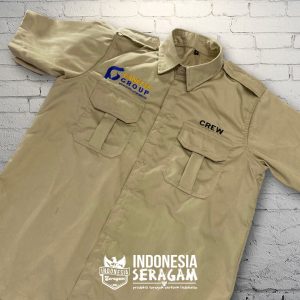 Kemeja Cream Tampak Depan