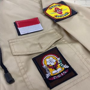 Bordir Emblem Tempel Pakai Velcro